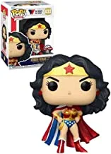 Funko Pop Heroes: WW 80th Wonder Woman Classic w/ Cape DGLTExc, Action Figure 60165, Multi Color