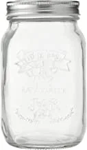 HEMA Glass Jar With Lid 1L, 80810171, Transparent
