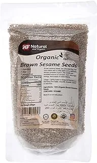Health Paradise Natural & Organic Unhulled Brown Sesame Seed 200 G