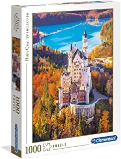 Clementoni Puzzle Neuschwanstein Castle 1000 Pieces (69 x 50 cm), Suitable for Home Decor, Adults Puzzle from 14 Years