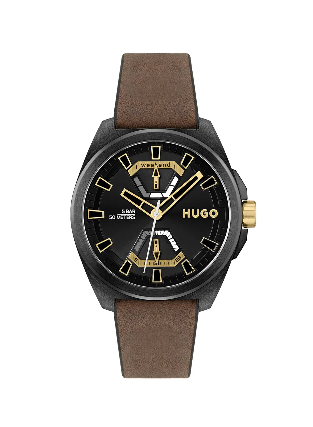 HUGO BOSS Men's Expose  Black Dial Watch - 1530241