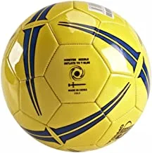 كرة قدم جوريكس بي في سي مقاس 5 - الحجم والوزن الرسمي للألعاب ، كرة تدريب داخلية وخارجية ، أصفر