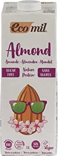 Ecomil Organic Sugar Free Almond Protein Drink, 1 Ltr, Multicolour