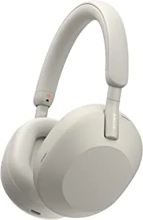 Sony Wh-1000Xm5 Noise Cancelling Wireless Headphones - 30 Hours Battery Life - Over-Ear Style - Optimised For Alexa And The Google Assistant - With Built-In Mic For Phone Calls - Silver, L, WH1000XM5S