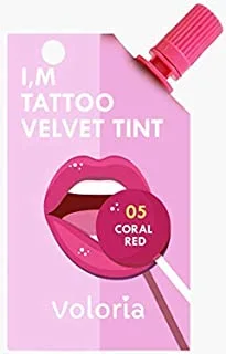 voloria I'm Tattoo Velvet Tint, 05 - Coral Red