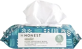 The Honest Company - Baby Wipes Designer Collection Blue Ikat Print 72 175696