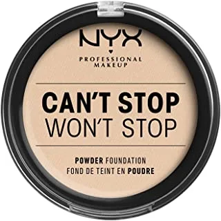 NYX Professional Makeup Can't Stop Won't Stop Powder Foundation, Light Ivory 04