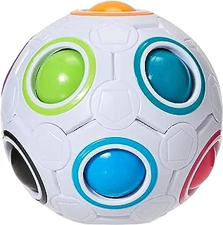 Pj Power Joy Sensory Toy Squishy Rainbow Ball, Rainbow Ball, Puzzle Ball, Sensory Toys, Speed Cube Ball, Stress Reliever Magic Ball Brain Teaser For Children Teens, Crk814, Multicolor