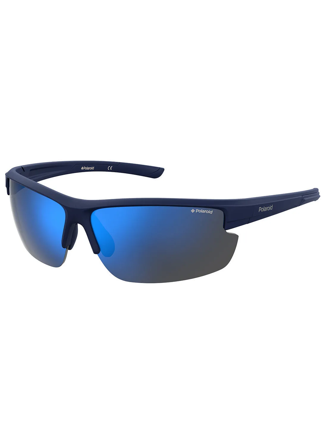 Polaroid Polarized Rectangular Eyewear Sunglasses PLD 7027/S      BLUE 72
