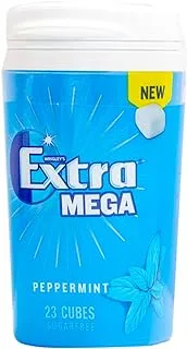 Wrigley's Extra Peppermint Sugar Free Hard Coated Chewing Gum Cubes, 51.5 g