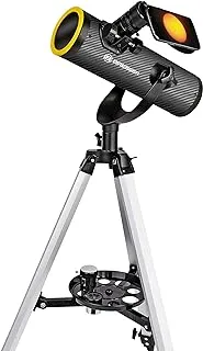 Bresser Telescope Solarix 76/350 With Solar Filter For Sun And Night Observing - Black 4676359