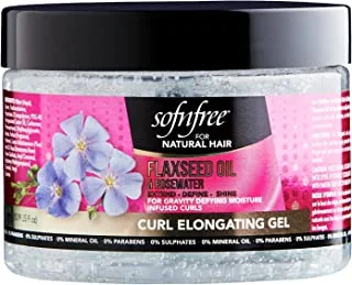 Sofnfree Flaxseed Oil and Rose Water Curl Elongating Hair Gel 325 ml