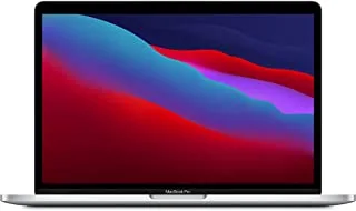 Apple 2020 MacBook Pro (13-inch, Apple M1 chip with 8‑Core CPU and 8‑Core GPU, 8GB RAM, 256GB SSD) - Silver; English