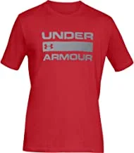 تي شيرت رجالي من Under Armour إصدار Wordmark قصير الأكمام للرجال