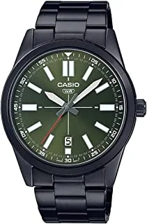 Casio Analog Green Dial Men's Watch - MTP-VD02B-3EUDF