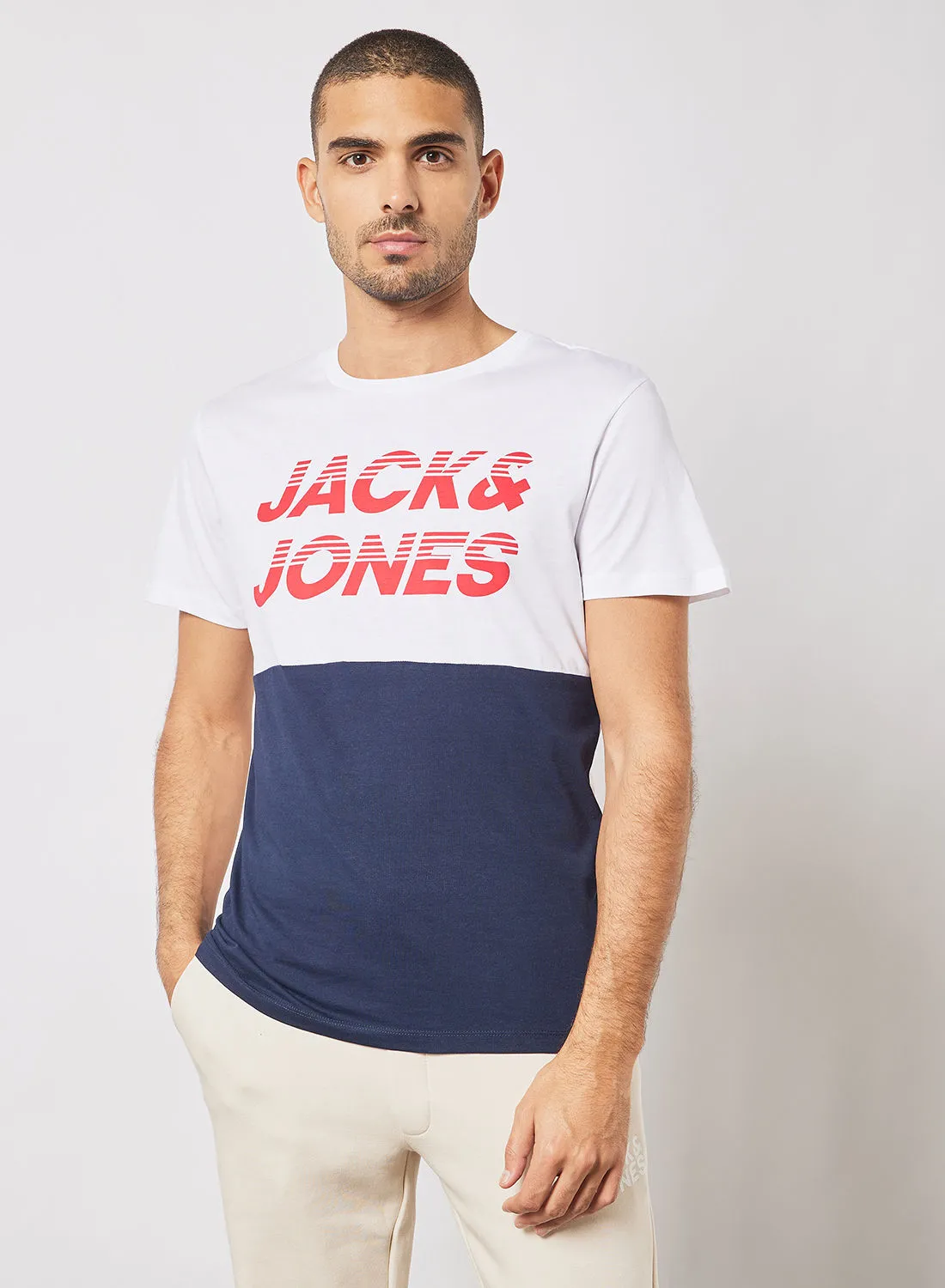 JACK & JONES Colourblock Logo T-Shirt