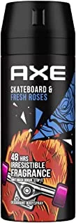 Axe Men Deodorant Body Spray For Long Lasting Odour Protection, Skateboard & Fresh Roses, 48 Hours Of Freshness, 150Ml