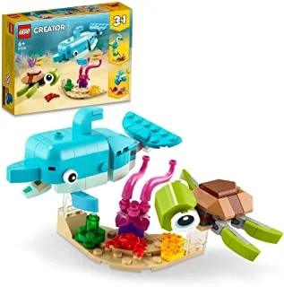 LEGO® Creator 3in1 Dolphin and Turtle 31128 Building Kit (137 Pieces)