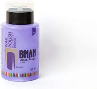 Bnan Nail polish remover with almond scent - 180 ml, Purple
