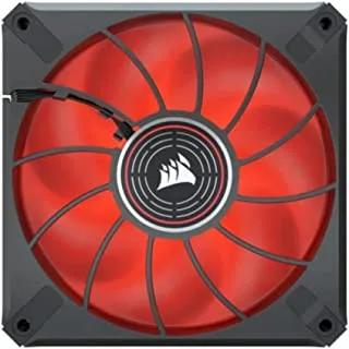 CORSAIR ML120 LED Elite, 120mm Magnetic Levitation Red LED Fan with AirGuide, Single Pack