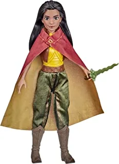 Disney Raya Fashion Doll with Clothes, Shoes, and Sword, Inspired by Disney's Raya and the Last Dragon Movie, Toy for Kids 3 Years and Up
