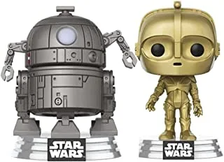Funko Pop! Star Wars: Concept SRS- C-3P0 & R2-D2 2 Pack (Exc) - 63727, Multicolor