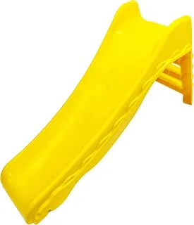 مجموعة ألعاب FunZz Play Slide للأطفال باللون الأصفر للاستخدام الداخلي أو الخارجي للأعمار من 18 شهرًا ، ولعبة الحديقة والنشاط الخارجي للأطفال ، متينة ومستقرة وآمنة على الأطفال للفتيات والفتيان