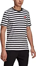 adidas Mens Essentials Stripey Embroidered Logo T-SHIRTS