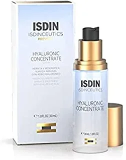 ISDIN Isdinceutics Hyaluronic Concentrate (30ml) | Hydrates and Plumps skin | wrinkle smoothing | reduces pores and sebum production