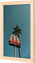 LOWHA Mcdonald Drive Thru old Road Signage Wall Art with Pan Wood framed Ready to hang for home, bed room, office living room Home decor hand made wooden color 23 x 33cm By LOWHA