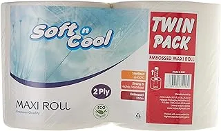 Soft N Cool Maxi Roll Twin Pack، 260 متر، 2 وحدة