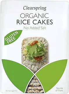 Clear Spring Organic No Adde Salt Rice Cake, 130 g, Multicolour