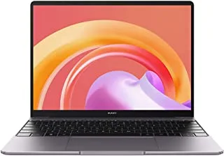 Huawei matebook 13 laptop,13 inches ips,intel core i3-1115g4 processor,8 gb ram ddr4, 256 gb ssd,windows10 home,space gray,free(backpack+mouse+ dock), 53013bcv