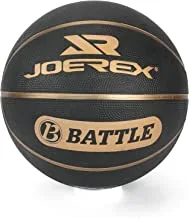 Joerex Basketball Rubber size 7- Moisture Absorption Circumference Basketball for Indoor Outdoor Play - JBA0701, Black