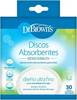 Dr. Brown's Disposable Breast Pad (Oval), 30-Pack_S4022-Intl White