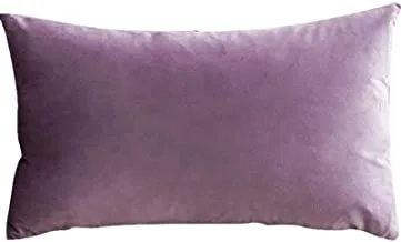 In House 1-Piece Velvet Rectangular Decorative Seat Cushion 30x50cm - Purple