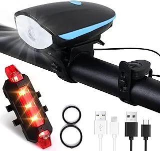 SKY-TOUCH Micro USB Charging Speaker Bicycle Light Bike light with Mini Horn