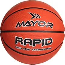Mayor Rapid Basketball Size 7, PU Pasted & Rubber Basket Ball for Indoor Outdoor Training Learner Basketballs