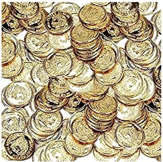 amscan Gold Coins 144-Pieces Golden Small 390209