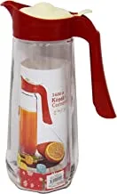 Sarina Water And Juice Jug Glass 1600 Ml, Red