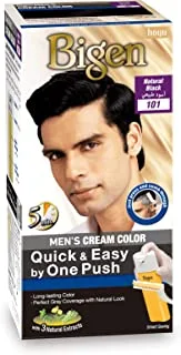 Bigen Men's Cream Color One Push - Natural Black C101