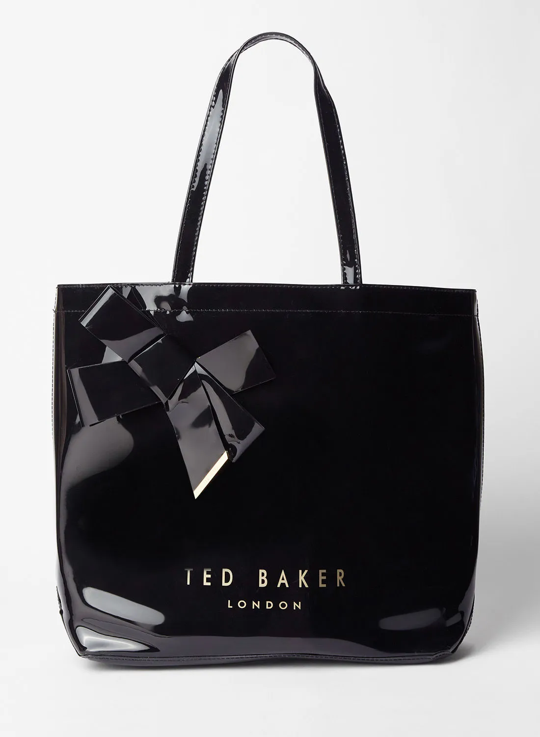 حقيبة يد Ted Baker Knot Bow Logo مفصلة باللون الأسود