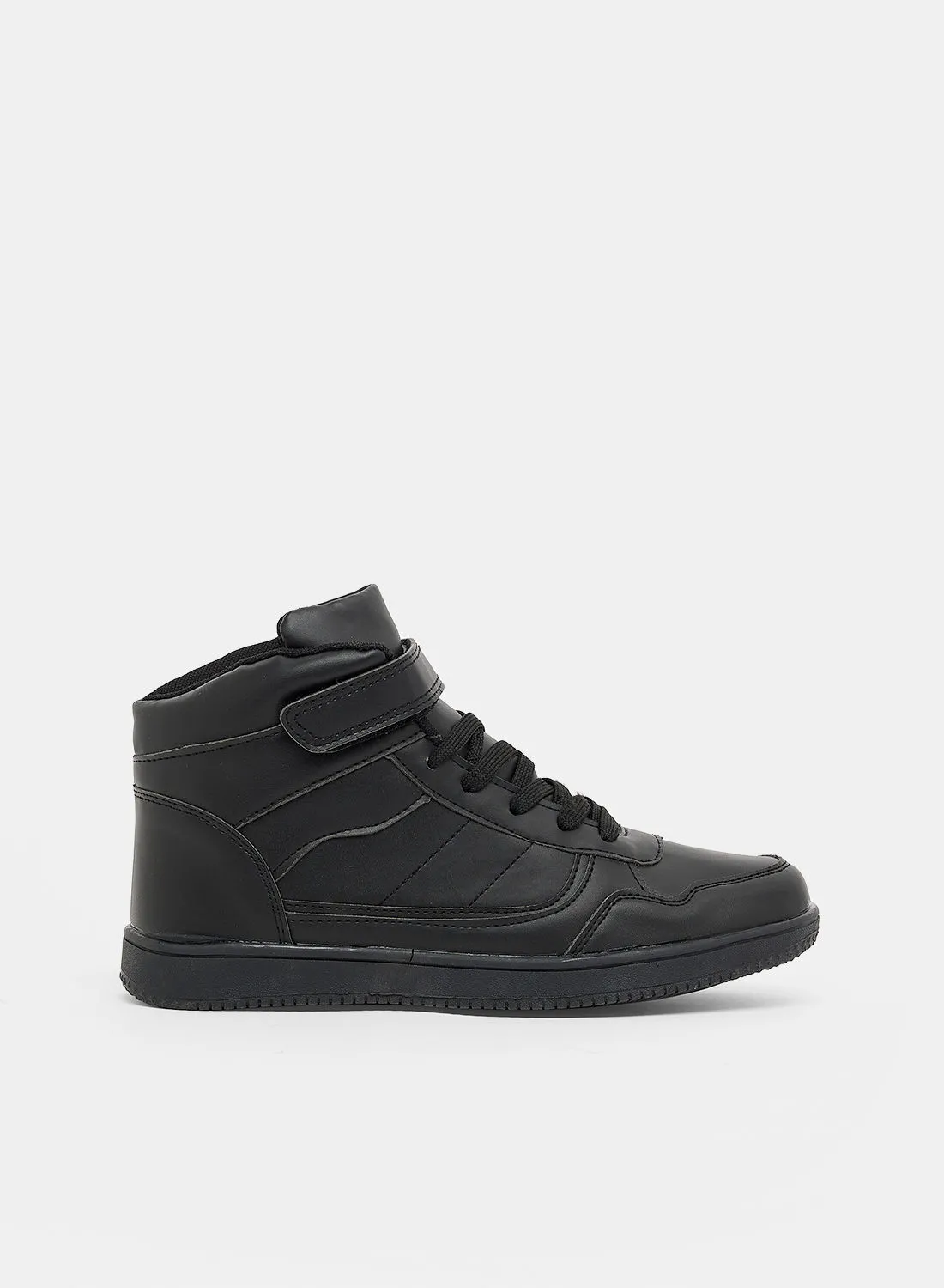 Spot-On Faux Leather High Top Sneakers