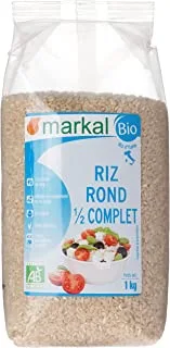 Markal Organic Semi-White Rice Short Grain, 1Kg - Pack of 1