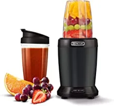 SENCOR - Nutri Blender, 1200 W with 22000 RPM, Pre-set blending programmers + PULSE function, Extracts the nutrients from seeds, grains and nuts, SNB 4303BK, 2 years replacement Warranty