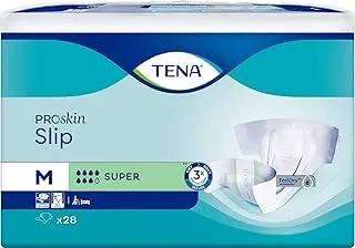 Tena Proskin Slip Super, Incontinence Adult Diapers, Medium, 28 Count