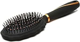 Cecilia Large Oval Hair Brush Black/Gold