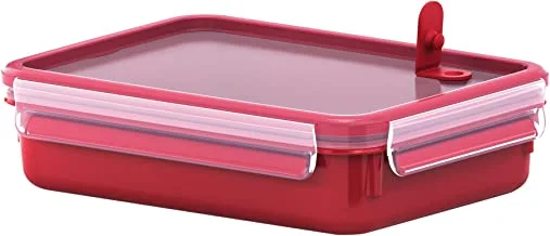 Masterseal Micro Rectangle Food Container, Red, 1.2L, K31025