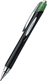 يوني بول جت ستريم قلم كروي قابل للسحب ، مقاس 1.0 مم ، أخضر