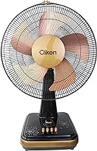 Clikon 16 Inch Table Fan with Strong Safety Grill, Swing Function, 3 Speed Settings, 45 Watts, Copper - CK2032